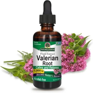 Nature's Answer Valerian Root 2 Ounce Extract - Alcohol-Free Calm Relax 2 fl oz - Picture 1 of 3