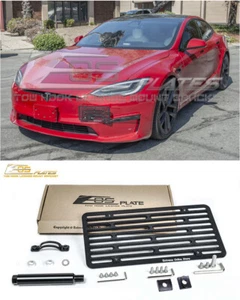 For 21-Up Tesla Model S Plaid | EOS Plate Full Sized Front Tow Hook License - Foto 1 di 12