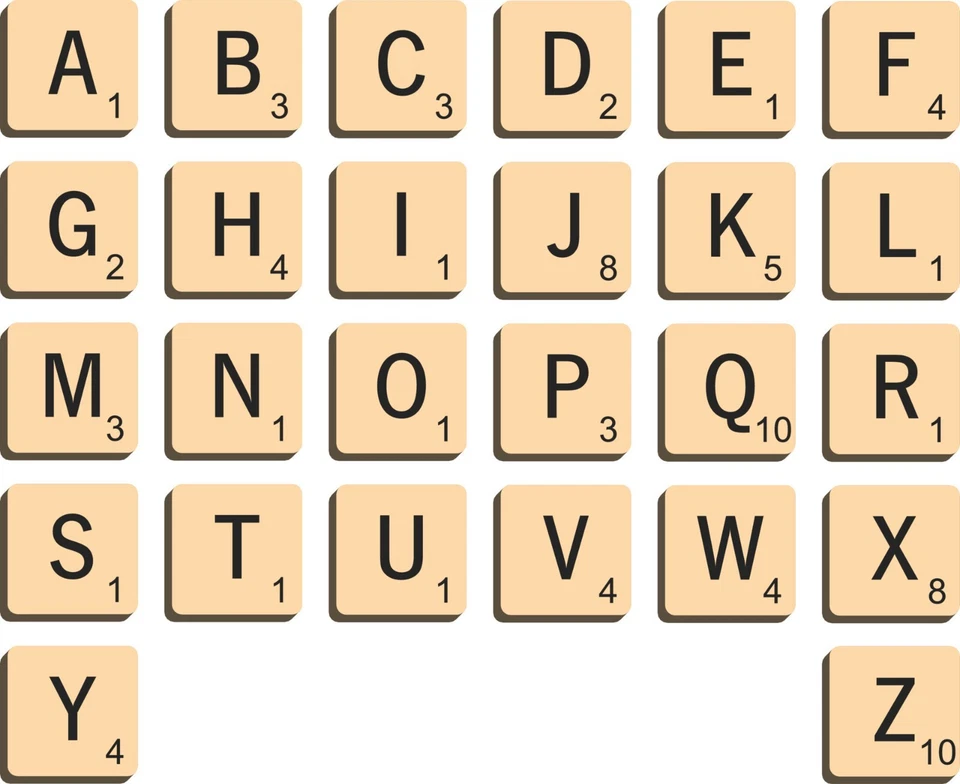 Scrabble Original Replacement Letters – Pick Your Tiles from Drop-Down Menu - Image 1 of 1