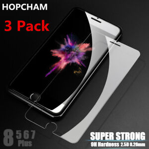 3X Premium Real Tempered Glass Screen Protector For iPhone 14 13 12 11 XR 8 SE 7