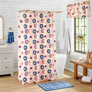 Modern Floral Bath Collection - Shower Curtain - Brand New - Picture 1 of 1