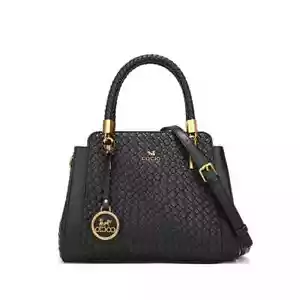 NEW Premium Woven Pattern Handbag Tote Fashion Shoulder Crossbody Temperament - Picture 1 of 13
