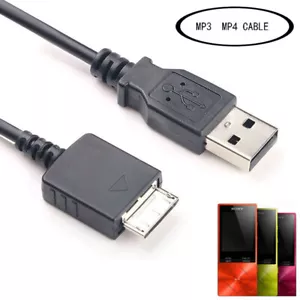 Cable cargador de sincronización de datos USB para Sony MP3 MP4 Walkman A55HN A56HN A57HN NW-A25HN - Imagen 1 de 4