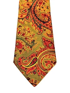 ETRO Milano Floral Exclusive Design Luxury Men Necktie 100% Silk Made In Italy - Picture 1 of 12