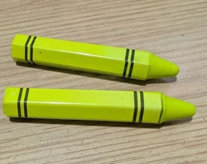 2x iPad/Phone Styluses. Green Wax Crayons - Zdjęcie 1 z 1