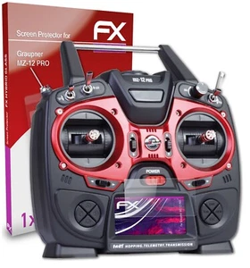atFoliX Verre film protecteur pour Graupner MZ-12 PRO 9H Hybride-Verre - Photo 1/5