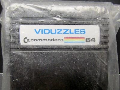 VIDUZZLES,  Commodore 64, Cartridge, Commodore, 1984, Cartridge Only, Never Used - Image 1 of 3