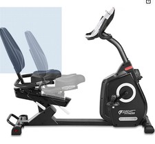 Circuit Fitness Recumbent Magnetic Exercise Bike with 15 Workout Programs, LCD a