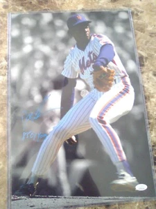 Dwight "Doc" Gooden Signed 12x18 Photo JSA Inscribed"85 Cy Young" - Picture 1 of 4