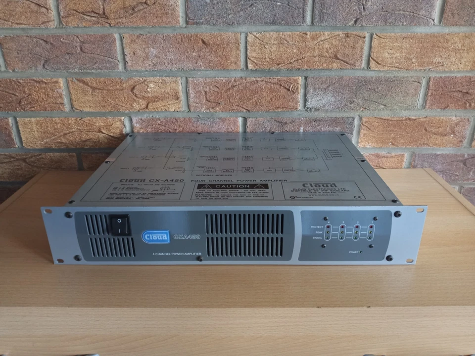 Cloud CXA450 Four Channel Power Amplifier inc Warranty 4x50w Zone Sound Music PA - Image 1 of 4