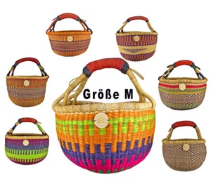 Original Afrika Bolga Korb Größe M Marktkorb Stabil Produktnr.A14 - Picture 1 of 4