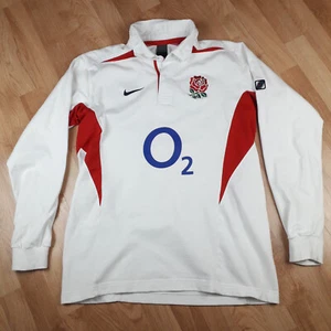 England Rugby Shirt 2003 - 05 Nike Long Sleeve Home Men's Large Vintage Size : L - Picture 1 of 10