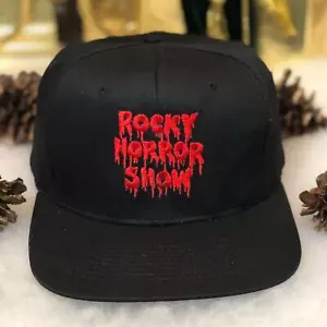 Vintage 90s The Rocky Horror Picture Show Movie Musical Twill Snapback Hat Cap - Picture 1 of 5