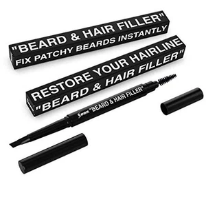 BEST Beard & Hair Filler Pen/Pencil & Brush - Instantly Fill Patches & Thin A... - Picture 1 of 7