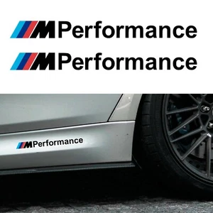 BMW M Performance Aufkleber schwarz 200mm - Vinyl selbstklebend Grafik Auto Decals - Bild 1 von 3
