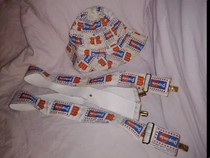 Vintage Popsicle Consolidated Foods Corporation Kids Suspenders And Hat - Picture 1 of 13
