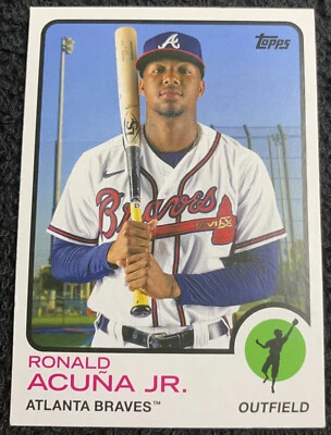 2021 Topps Archives Retro '73 Ronald Acuna Jr. #111 Baseball Card - Image 1 of 2