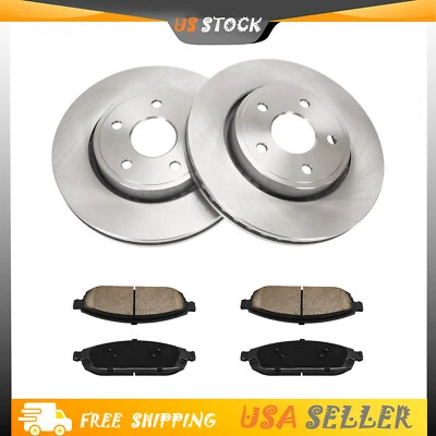 Передние дисковые диски и тормозные колодки для Jeep Grand Cherokee 2006-2010 годов выпуска 2005-2010 годов выпуска - Изображение 1 из 4