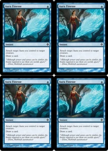 MTG 2010 AURA FINESSE - INSTANT - MAGIC CARD x4 Kopien - Bild 1 von 2