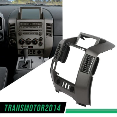 Fit For 2004-2006 Nissan Titan Armada Center Dash Radio AC Bezel W/o Speaker New - Image 1 of 4