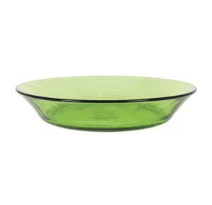 DURALEX LYS Green tempered glass SOUP PASTA bowls plates 19cm box of 6 - Picture 1 of 4