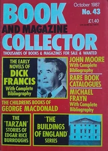 BOOK AND MAGAZINE COLLECTOR No. 43 Oct' 1987 Tarzan Stories / Dick Francis VGC - Picture 1 of 1