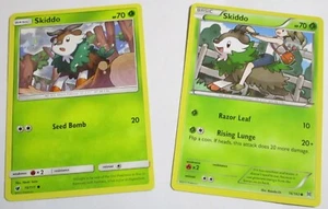 Juego de 2 cartas Pokémon Skiddo varios sin dups - Imagen 1 de 1