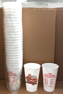 1980 Manga Sin Usar De 25 Copas Estadio Campeonato Georgia Bulldogs Jack Davis Foto 1 de 4