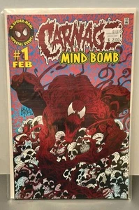 CARNAGE: MIND BOMB #1 (1996) 1st Solo Title Origin Red Holo Cover Comic Book VG - Picture 1 of 2