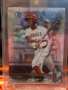 2017 Bowman Draft Chrome Jo Adell 1st Refractor Angels BDC-95 - Picture 1 of 2