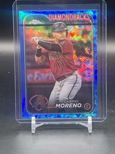 2024 Topps Chrome Gabriel Moreno Logofractor Blue Refractor /150 Diamondbacks - Bild 1 von 3