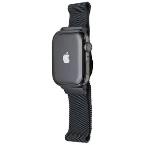 Apple Watch Series 7 (GPS + LTE) A2477 (45mm) Graphite Acier Inoxydable/Milanais Boucle - Photo 1 sur 4