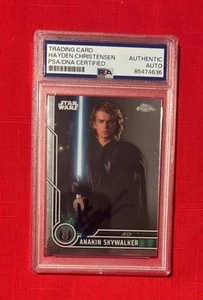 Hayden Christensen Star Wars Anikan Autographed 2023 Topps Chrome Card PSA - Picture 1 of 3