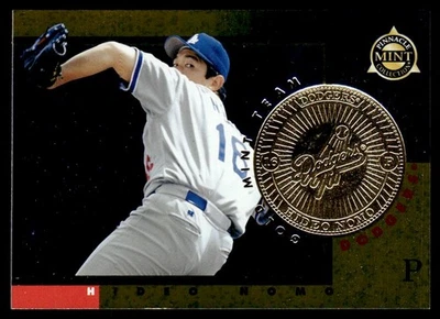 1998 Pinnacle Mint Collection Gold Mint Team Hideo Nomo Los Angeles Dodgers #15 - Image 1 of 2