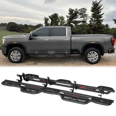 Vijay Side Steps Fits 2020-2025 GMC Sierra 2500HD/3500HD Crew Cab(4 Doors) Foto 1 de 4