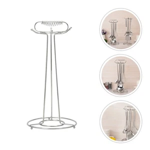 Percha para utensilios de cocina de acero inoxidable cucharas colgantes almacenamiento utensilios de cocina - Imagen 1 de 12