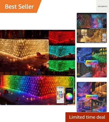 Transforme seu espaço com 360 luzes de Natal LED 12 pés x 5 pés - controle remoto - Imagem 1 de 4