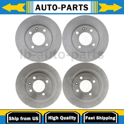 Rotor de freno de disco delantero trasero para Volkswagen Quantum 1986-1988 2,2 L 4x se adapta Foto 1 de 4