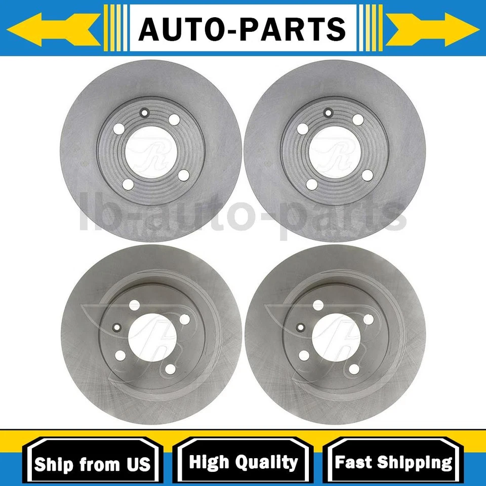 Rotor de freno de disco delantero trasero para Volkswagen Quantum 1986-1988 2,2 L 4x se adapta Foto 1 de 4