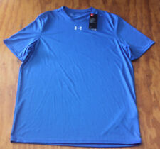 Under Armour Heatgear T-Shirt Mens Sz M Training Top Blue Sports Gym Run Walking