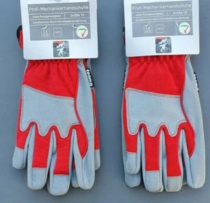 60 Paar Profi-Mechanikerhandschuhe Kunstlederverstärkt Arbeitshandschuhe Größe10 - Bild 1 von 8