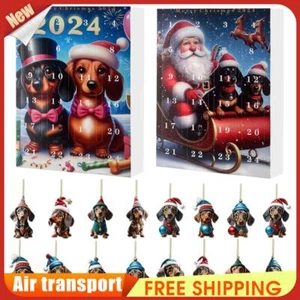 2024 24 Day Christmas Advent Calendar Collectible Funny Dog Set Gift for Him Her - Bild 1 von 24