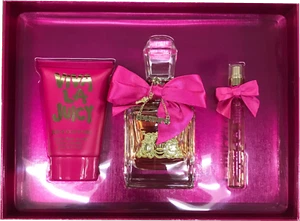 VIVA LA JUICY By JUICY COUTURE 3 PC GIFT SET EAU DE PARFUM 3.4 OZ - Picture 1 of 3