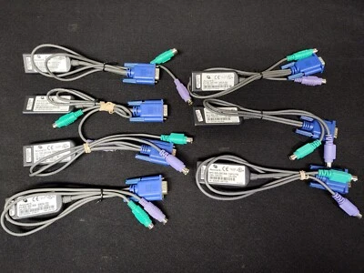 Lot of 7 Avocent DSRIQ-PS2 520-255-508 KVM Server Interface Cables - Image 1 of 4