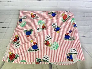 Paddington Bear Flannel Receiving Baby Blanket Striped Red White Security Lovey - Picture 1 of 11