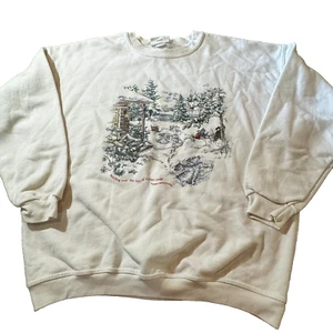 Northern Reflections Sweatshirt Crewneck Vintage 90s Graphic Winter Dog Kids XL - Bild 1 von 8