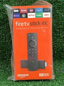 Amazon Fire TV Stick 4k Streaming Device W/ Alexa Voice Remote 2nd Gen Black New - Picture 1 of 9