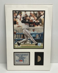 Ken Griffey Jr Cincinnati Reds Matted 8x10 Photo with Game Used Bat Piece w/ COA - Picture 1 of 2