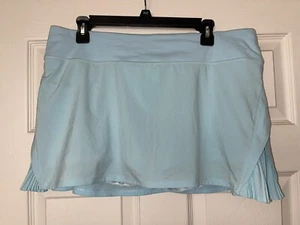 Lululemon Play Off The Pleats Mid Rise Skirt light blue EUC Size 12 - Picture 1 of 10