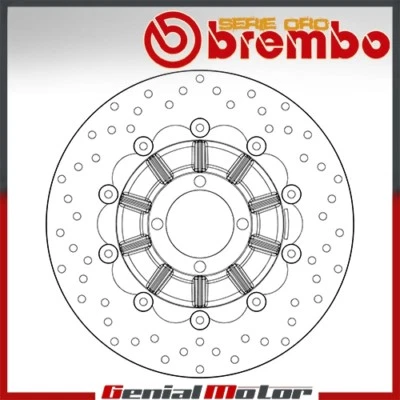Brake Disc Floating Brembo Oro Front for Bmw R 100 Gs 1000 1987 > 1995 - Изображение 1 из 2